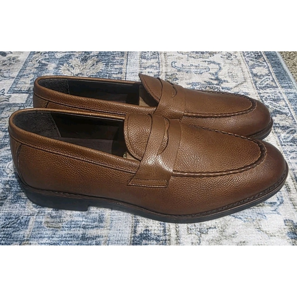 Allen Edmonds Nomad Penny Loafers Brown‎ Leather Dress Shoes Mens 11 D MSRP 495$